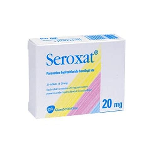 seroxat 20 mg